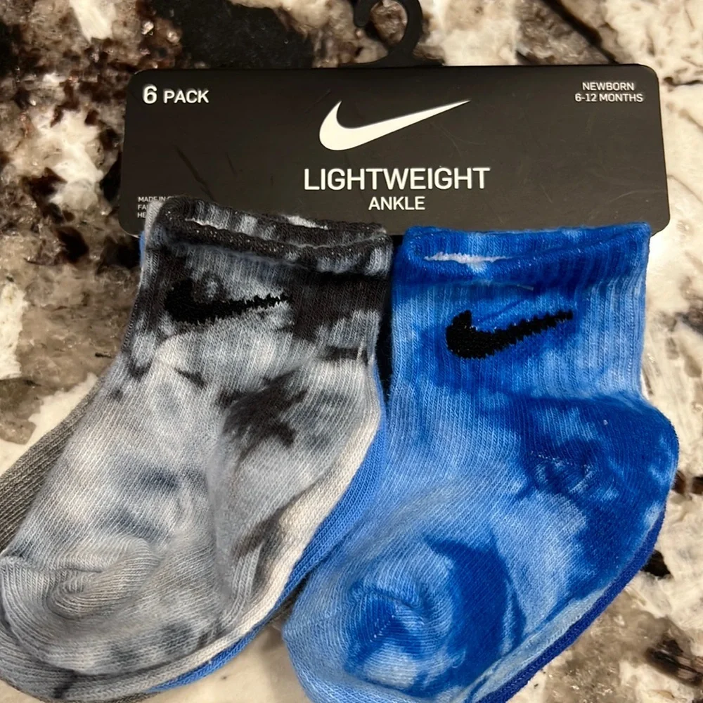Brand new Nike 6 pack 6-12 months ankle socks